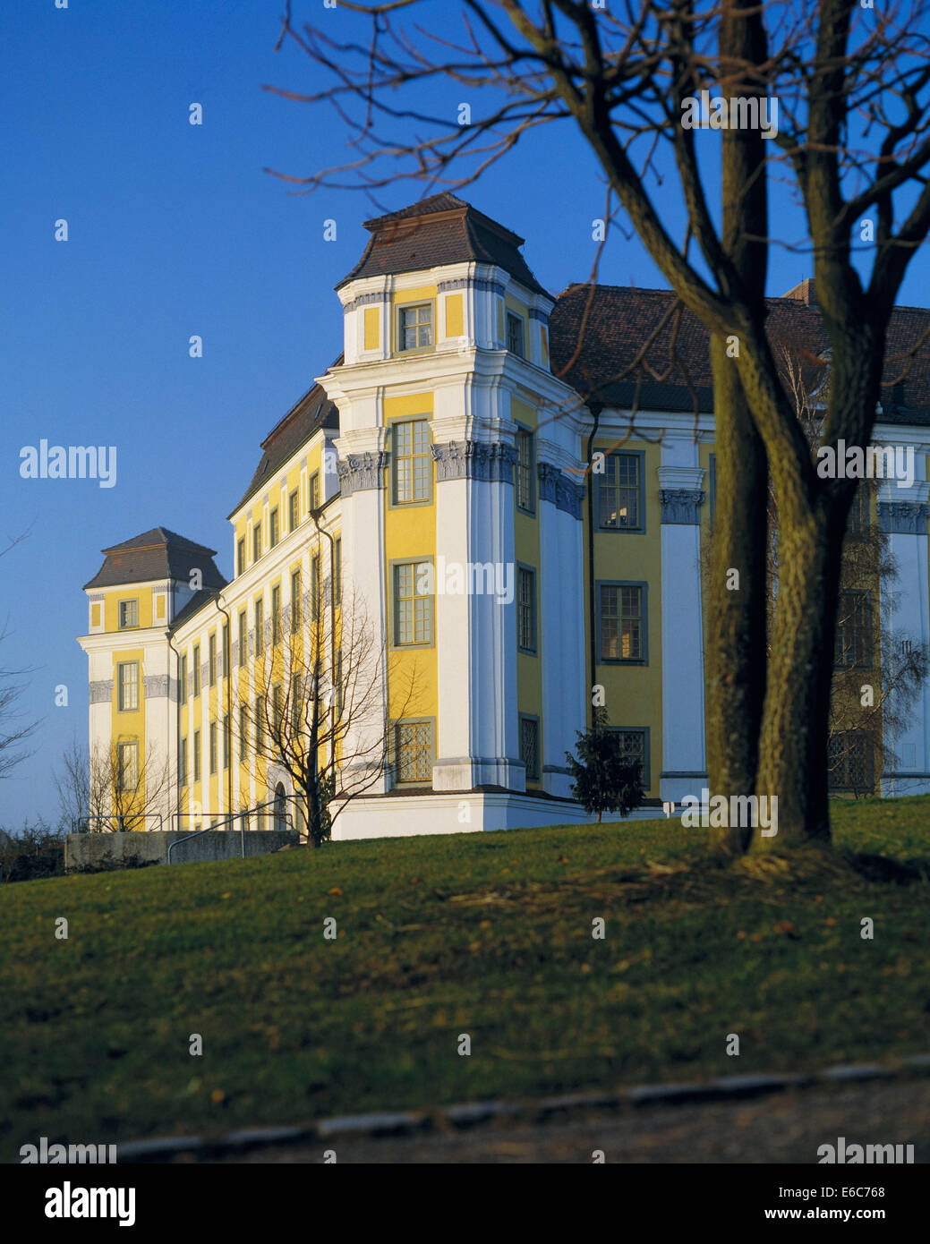 Barockschloss, Neues Schloss in Tettnang, Bodenseekreis, Oberschwaben, Baden-Wuerttemberg Stock Photo