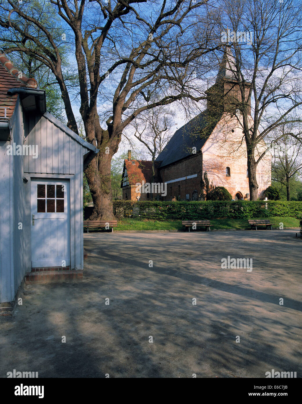 Dorfkirche, evangelische St. Annen-Kirche in Berlin-Dahlem Stock Photo