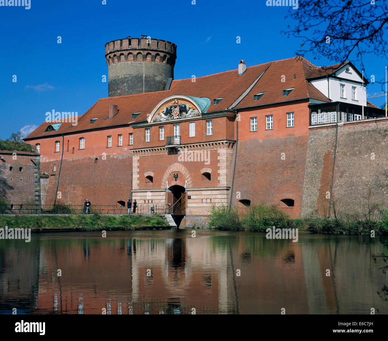 Zitadelle Spandau mit Torhaus und Juliusturm in Berlin-Haselhorst Stock Photo