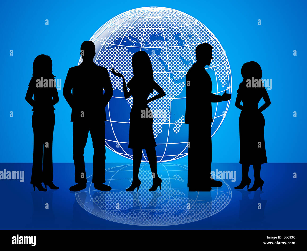 Business People Representing Cooperation Globalize And Globalise Stock ...