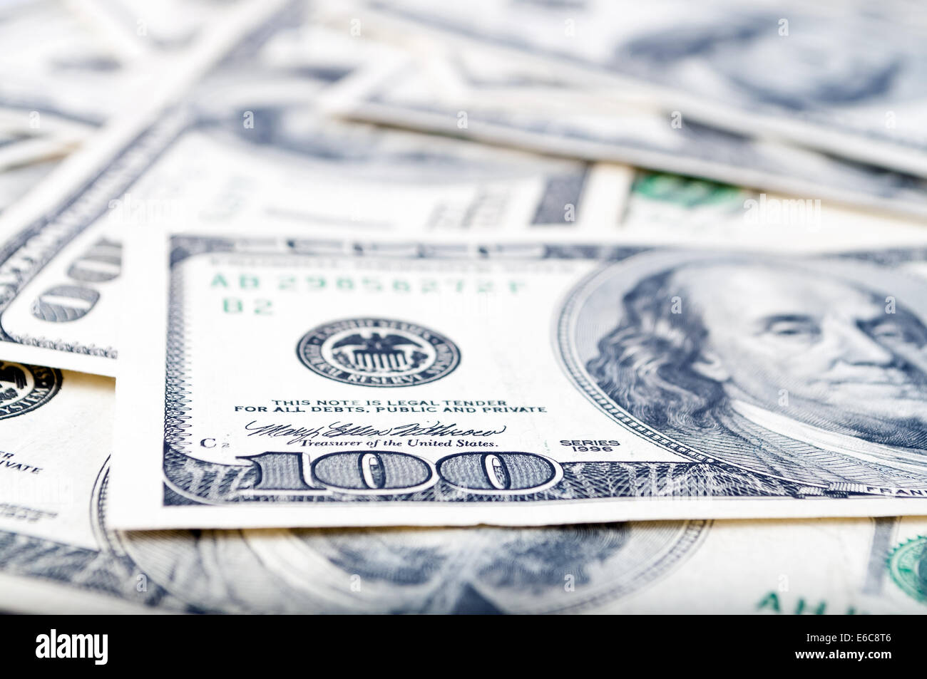 Background made of the us dollars Stock Photo