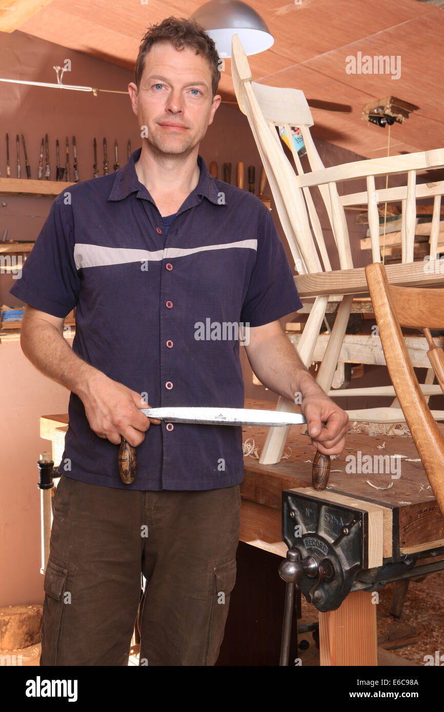 Windsor chair making hires stock photography and images Alamy