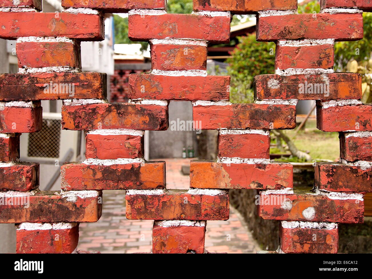 Weathered brick wall background Stock Photo - Alamy