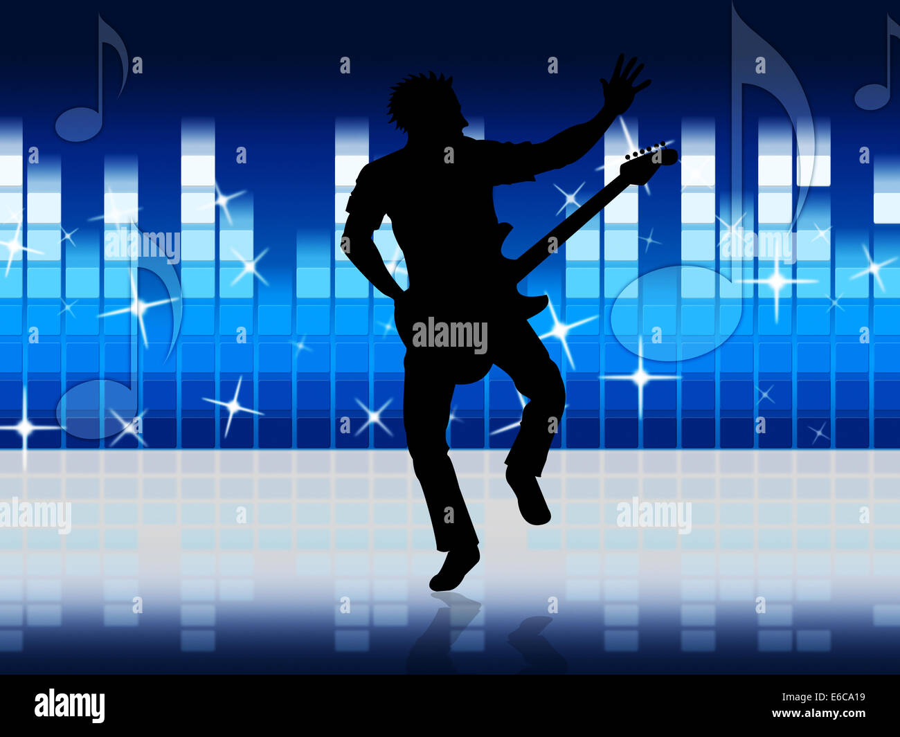 Music Guitar Meaning Sound Track And Remix Stock Photo Alamy