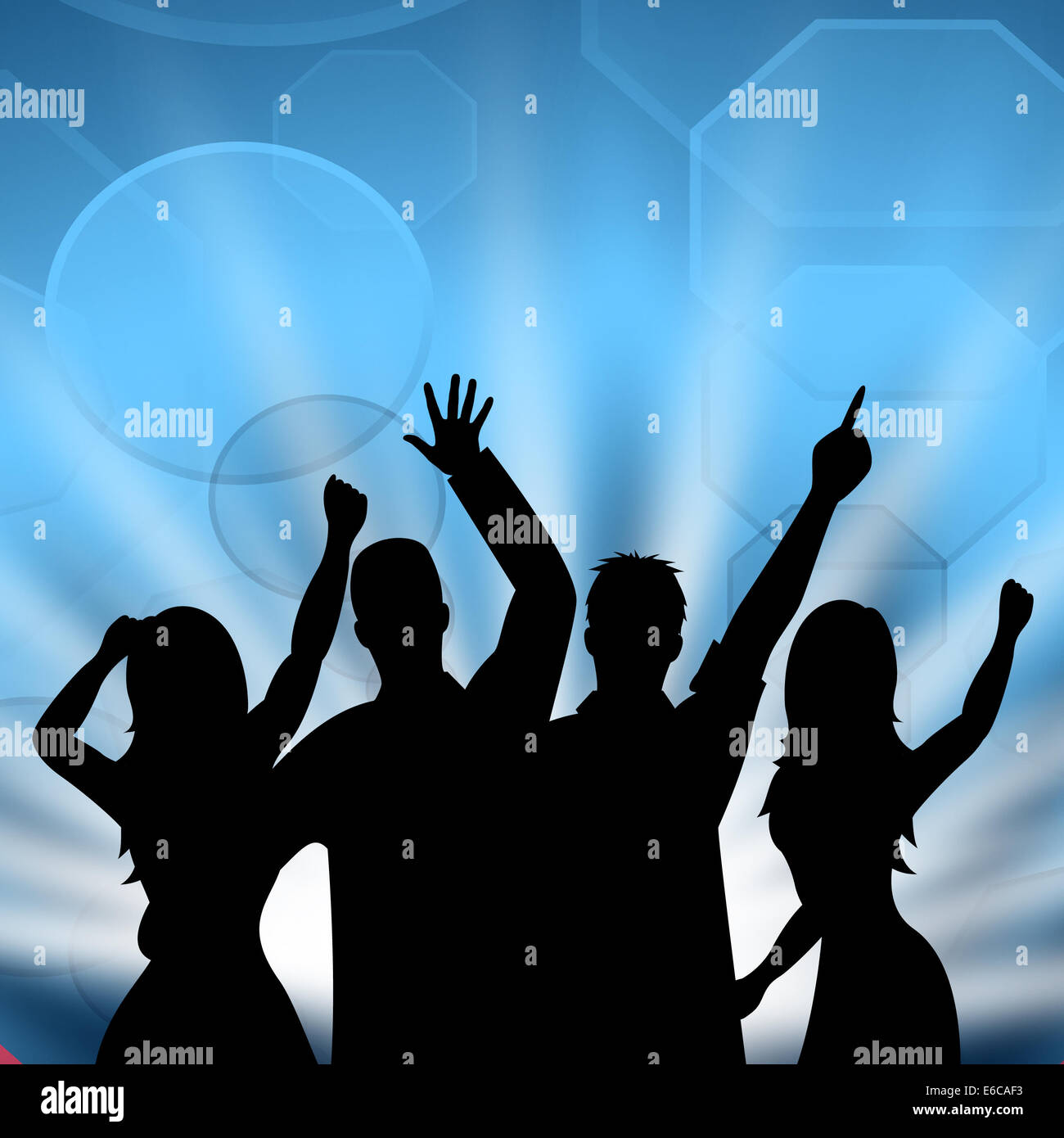 Celebrate Party Showing Disco Music And Joy Stock Photo Alamy