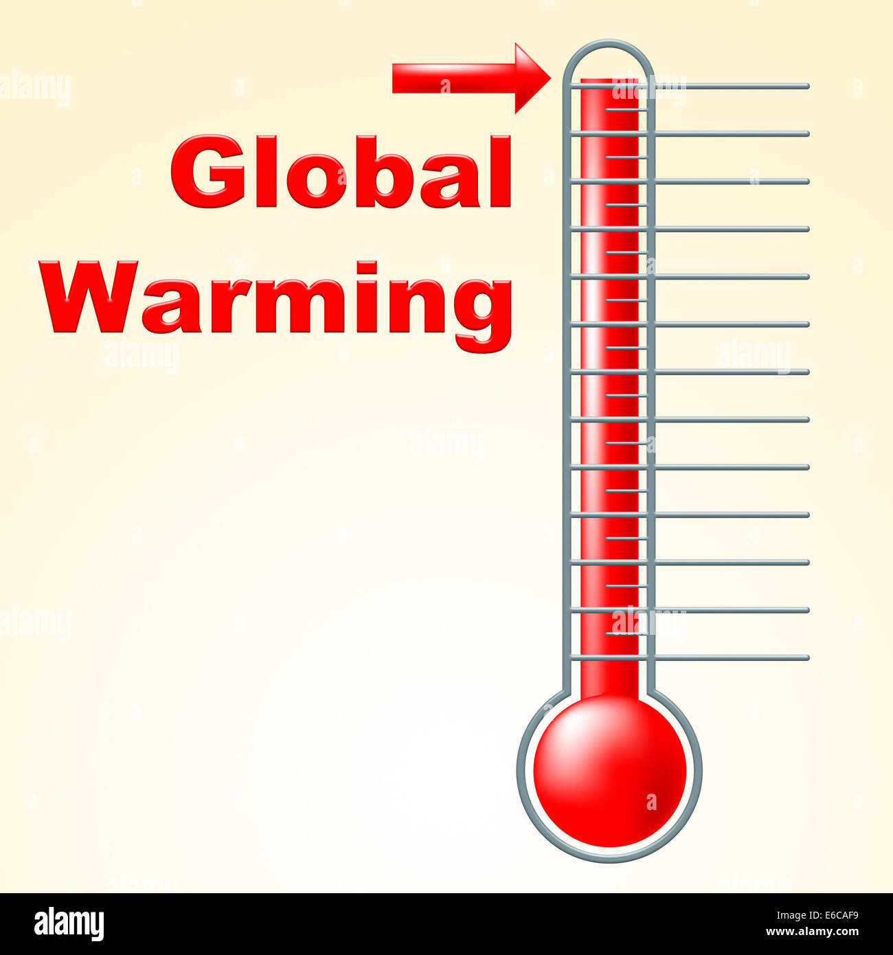 Global Warming Showing Celsius Thermometer And Heat Stock Photo Alamy