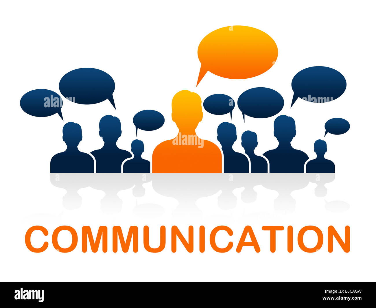 Communication Team Indicating Communicate Network And Networking Stock Photo
