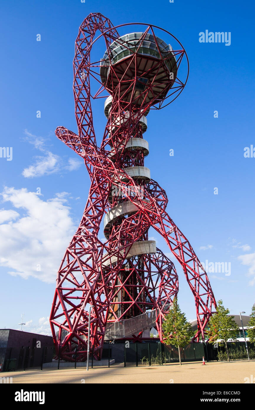 ArcelorMittal Orbit sculpture in the Queen Elizabeth Olympic Park London England United Kingdom UK Stock Photo