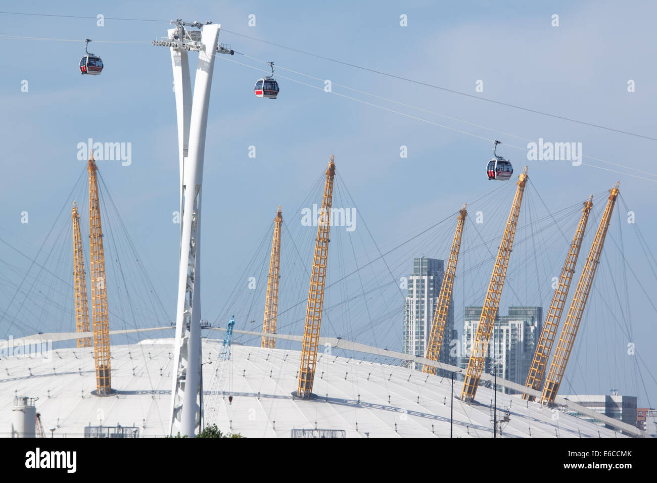 A cable car system known as The Emirates Air Line after it's sponsor ...