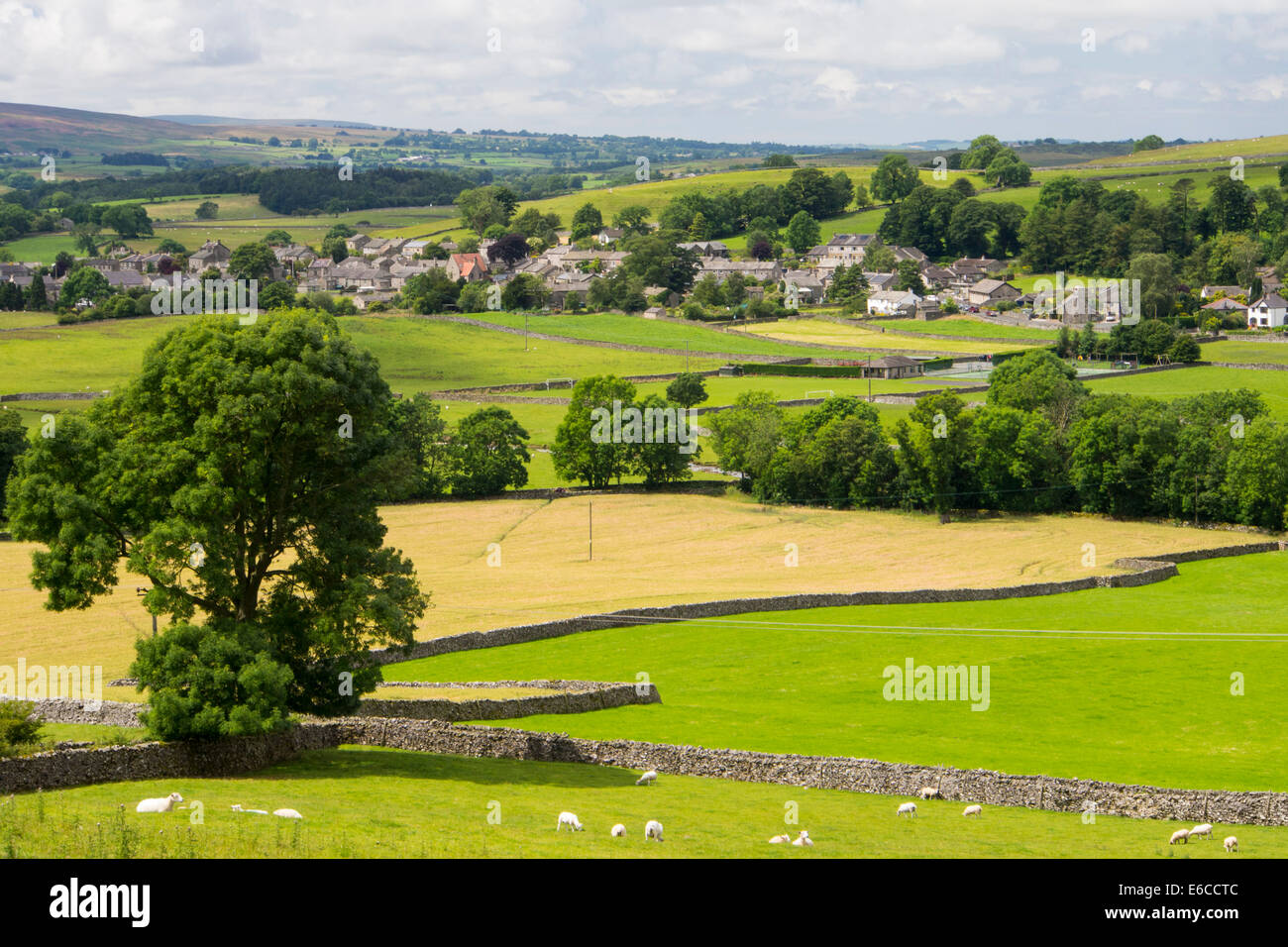 Austwick in the Yorkshire Dales, UK. Stock Photo