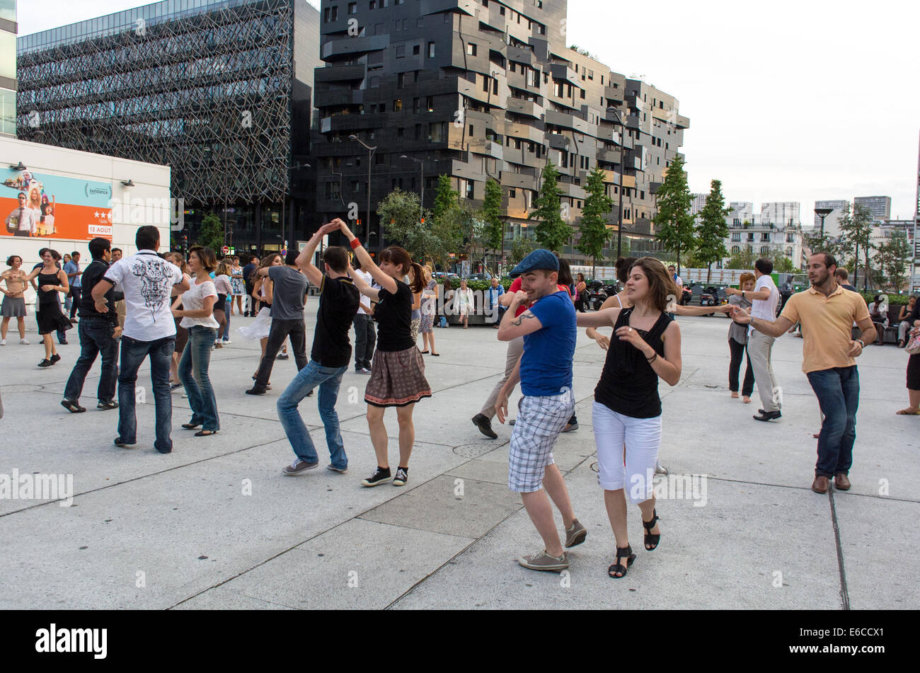 Paris, France, Tourists enjoying Public Events, "rock n roll" Street