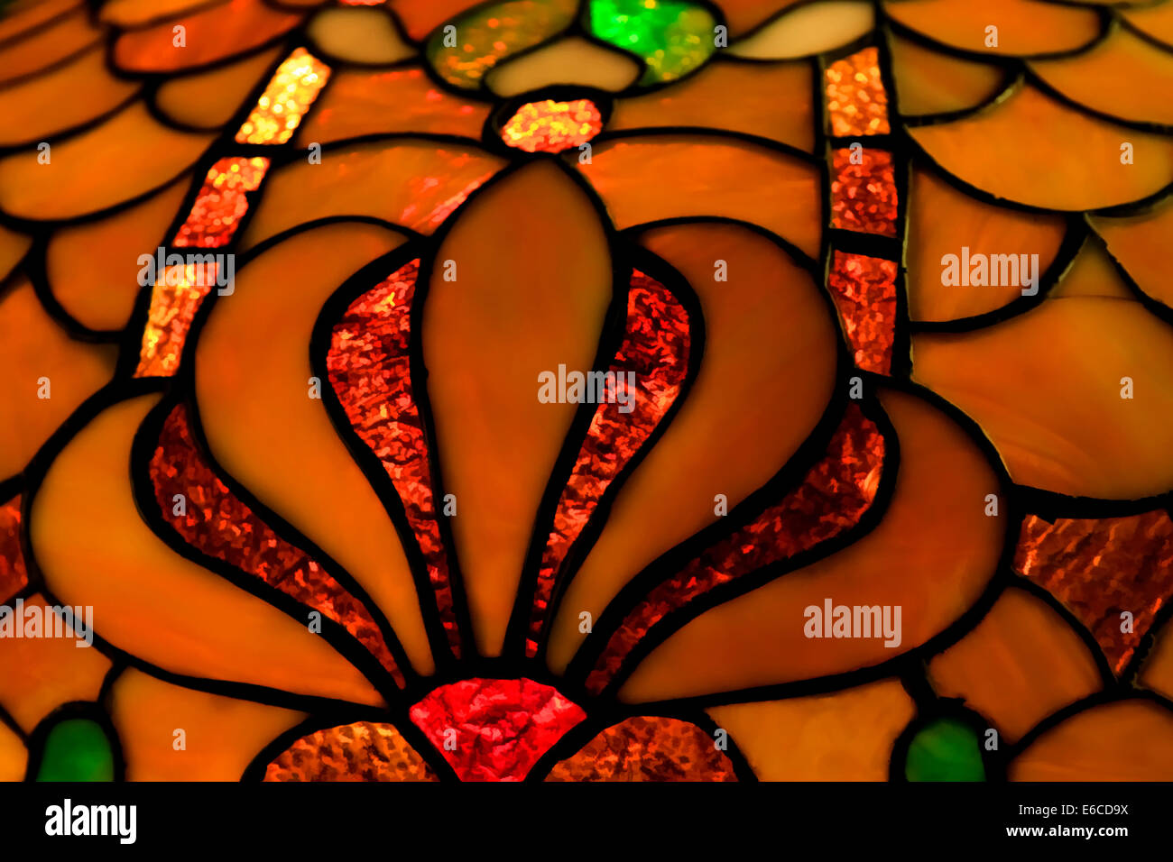 USA, Florida, St. Augustine, Stained glass at the Lightner Museum Stock