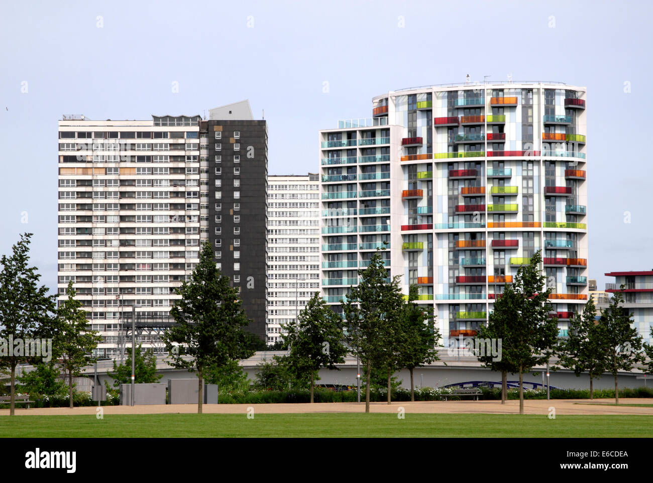 East Village flats Olympic park Stratford London Stock Photo Alamy