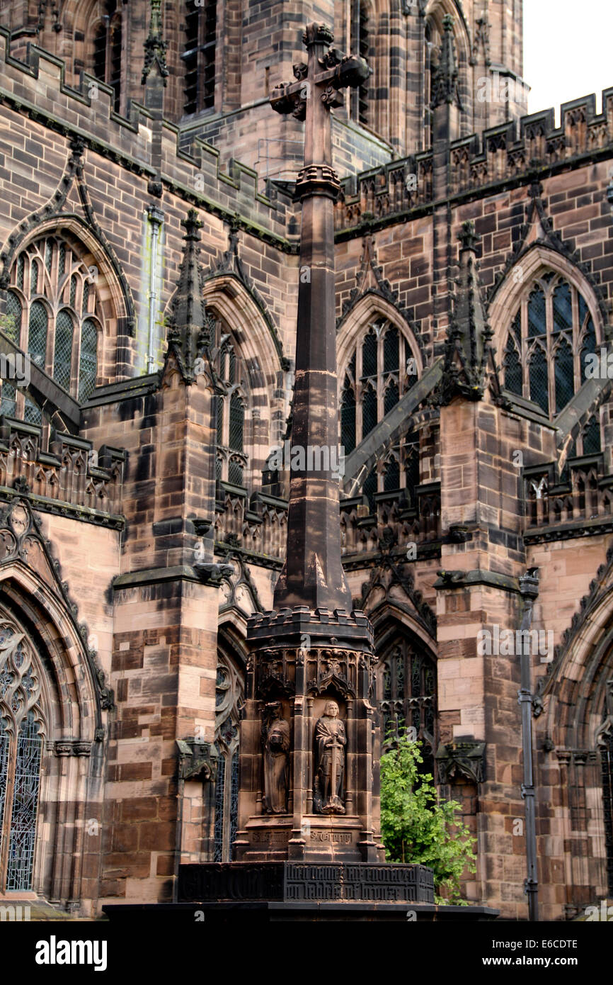 Chester Cathedral is a Church of England cathedral and the mother church of the Diocese of Chester, Stock Photo