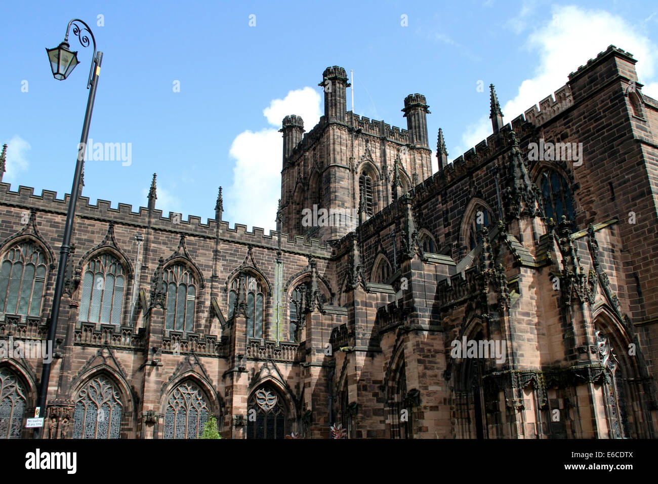 Chester Cathedral is a Church of England cathedral and the mother church of the Diocese of Chester, Stock Photo