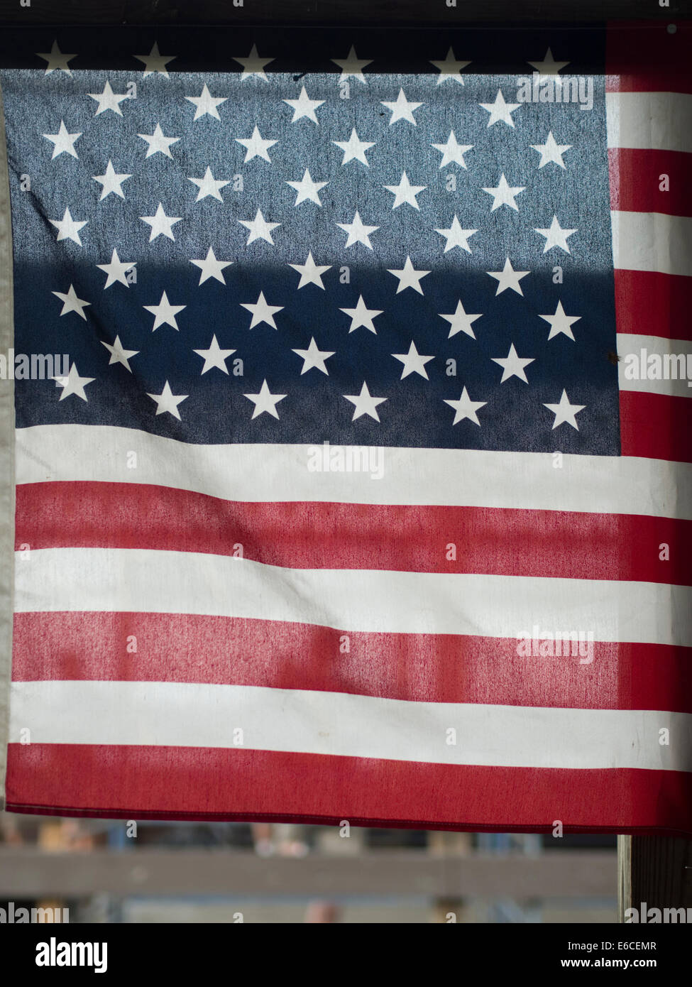 American flag at the Sussex County Fair in Augusta, New Jersey Stock Photo