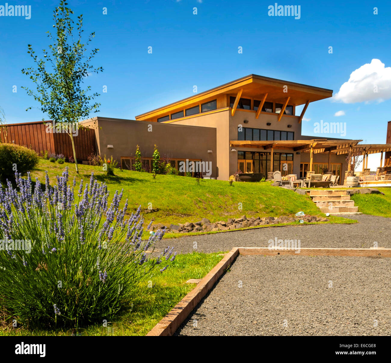 Usa Washington Walla Walla Morning On Waterbrook Winery In Walla