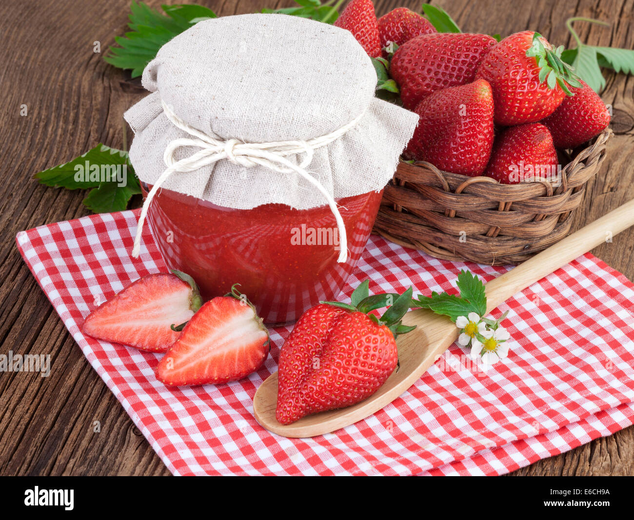 Strawberries in a jar hi-res stock photography and images - Alamy