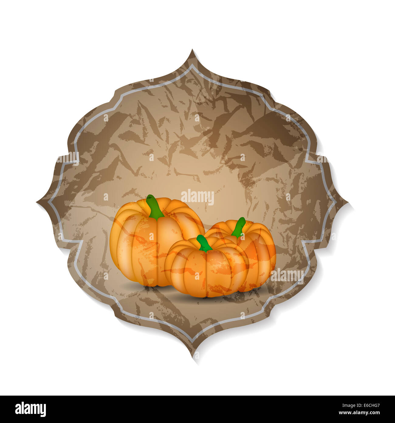 Orange Pumpkin Background Vector Illustration Stock Photo - Alamy