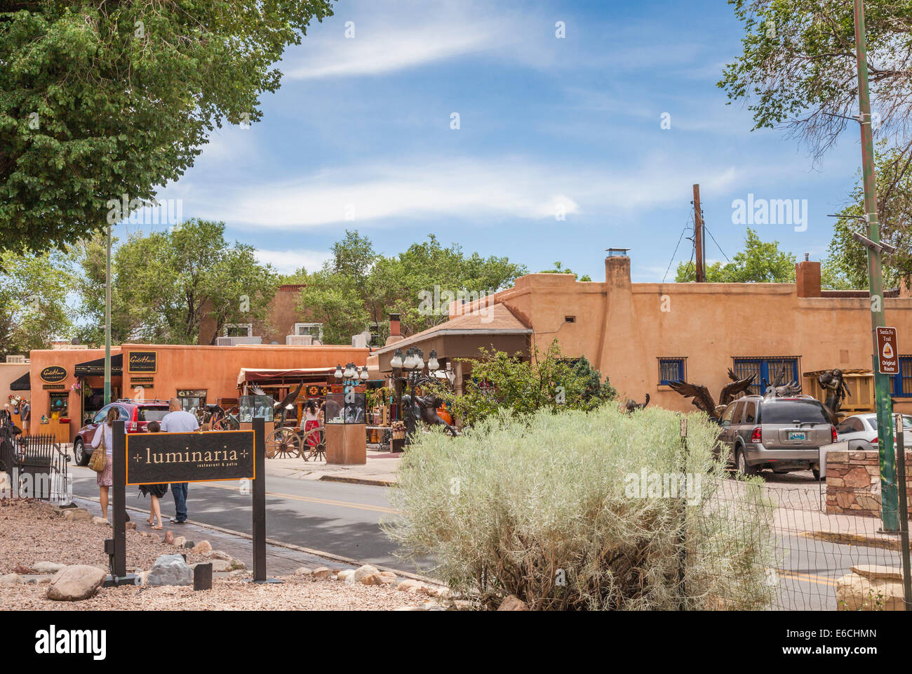 Art and Architecture in Santa Fe, New Mexico Stock Photo Alamy
