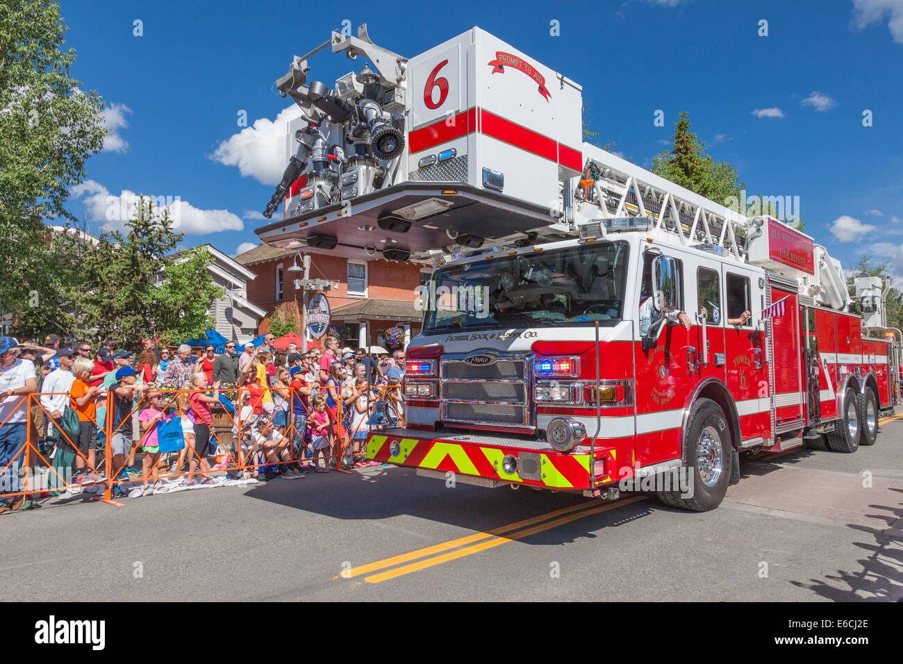 Fourth of July parade in Breckenridge Stock Photo Alamy