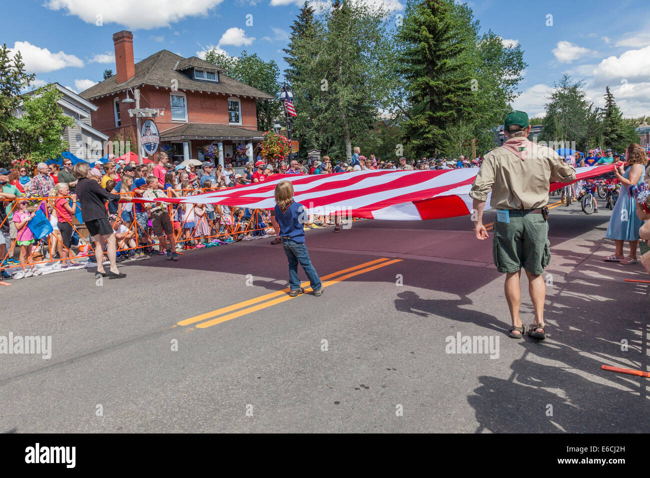 Fourth of July parade in Breckenridge Stock Photo Alamy