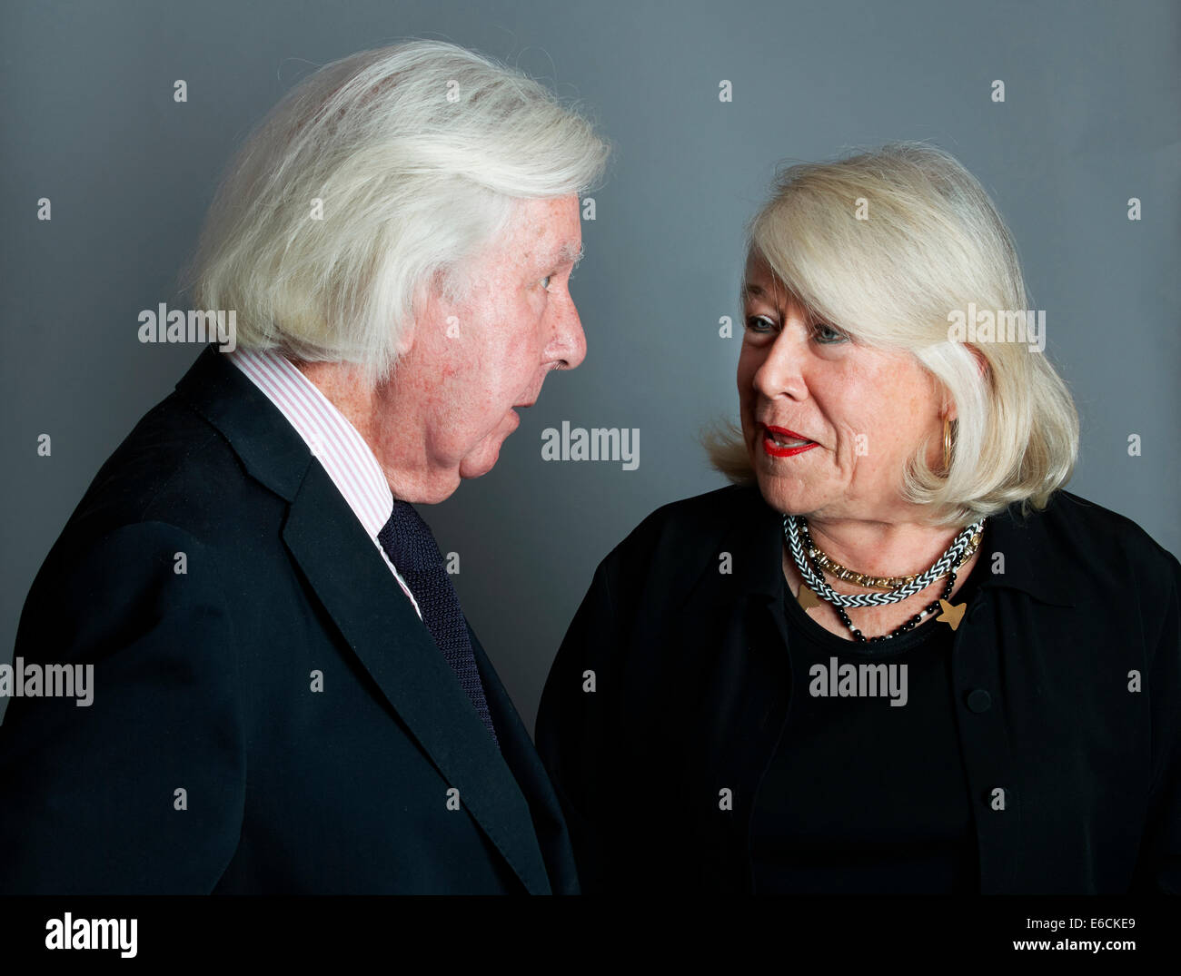 Ronald Blythe and Brigid Keenan at the Oldie Literary Lunch 19/8/14