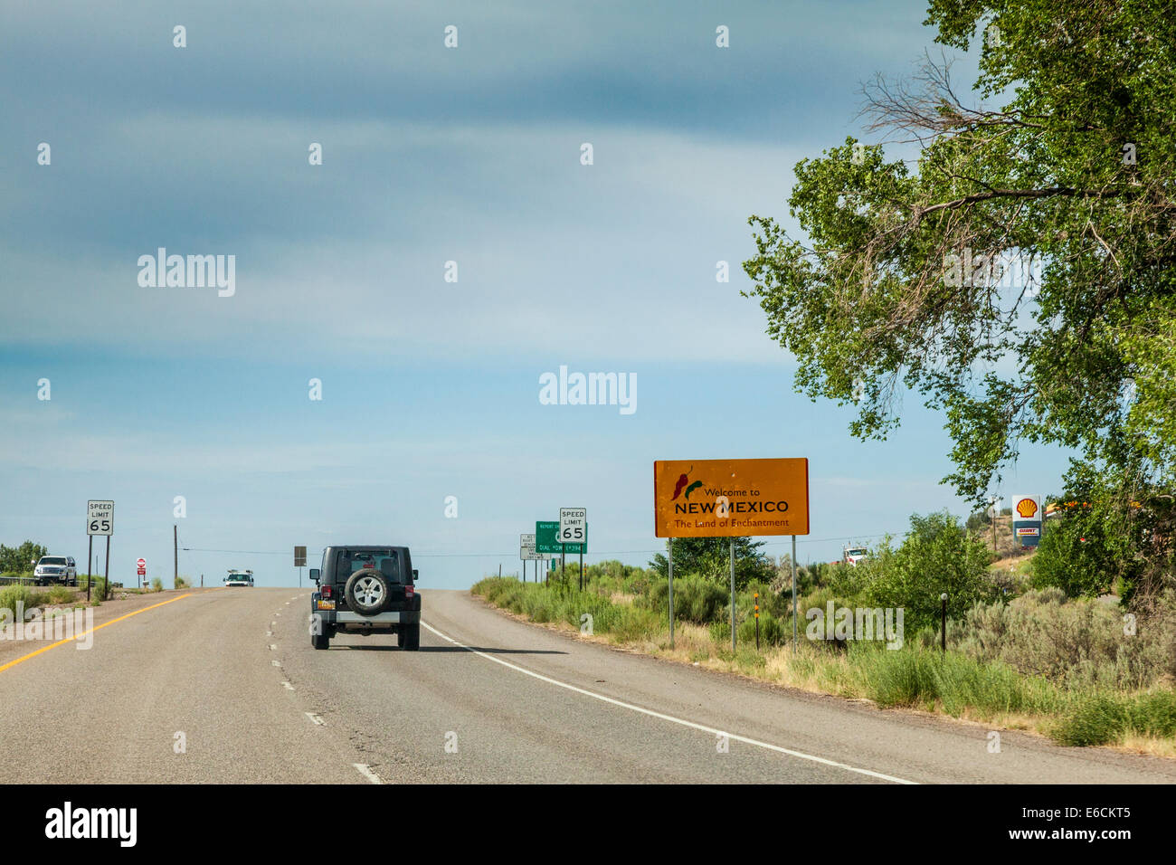 to New Mexico sign on US 550 highway Stock Photo Alamy