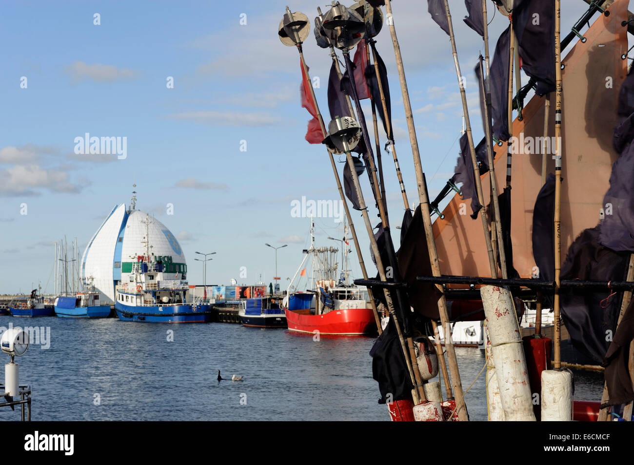 Fishing boats in the port of Hel , Poland, Europe Stock Photo