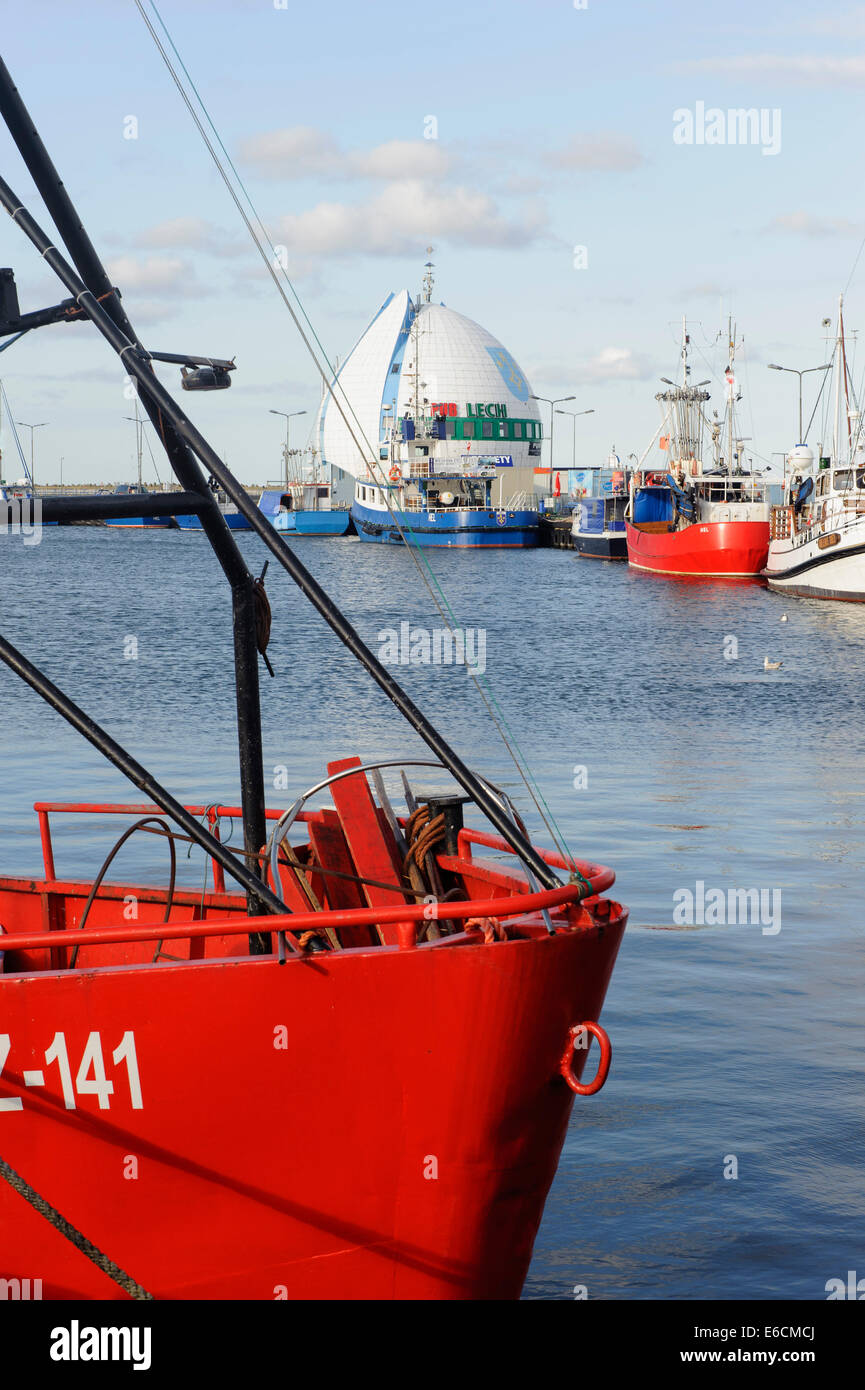 Fishing boats in the port of Hel , Poland, Europe Stock Photo
