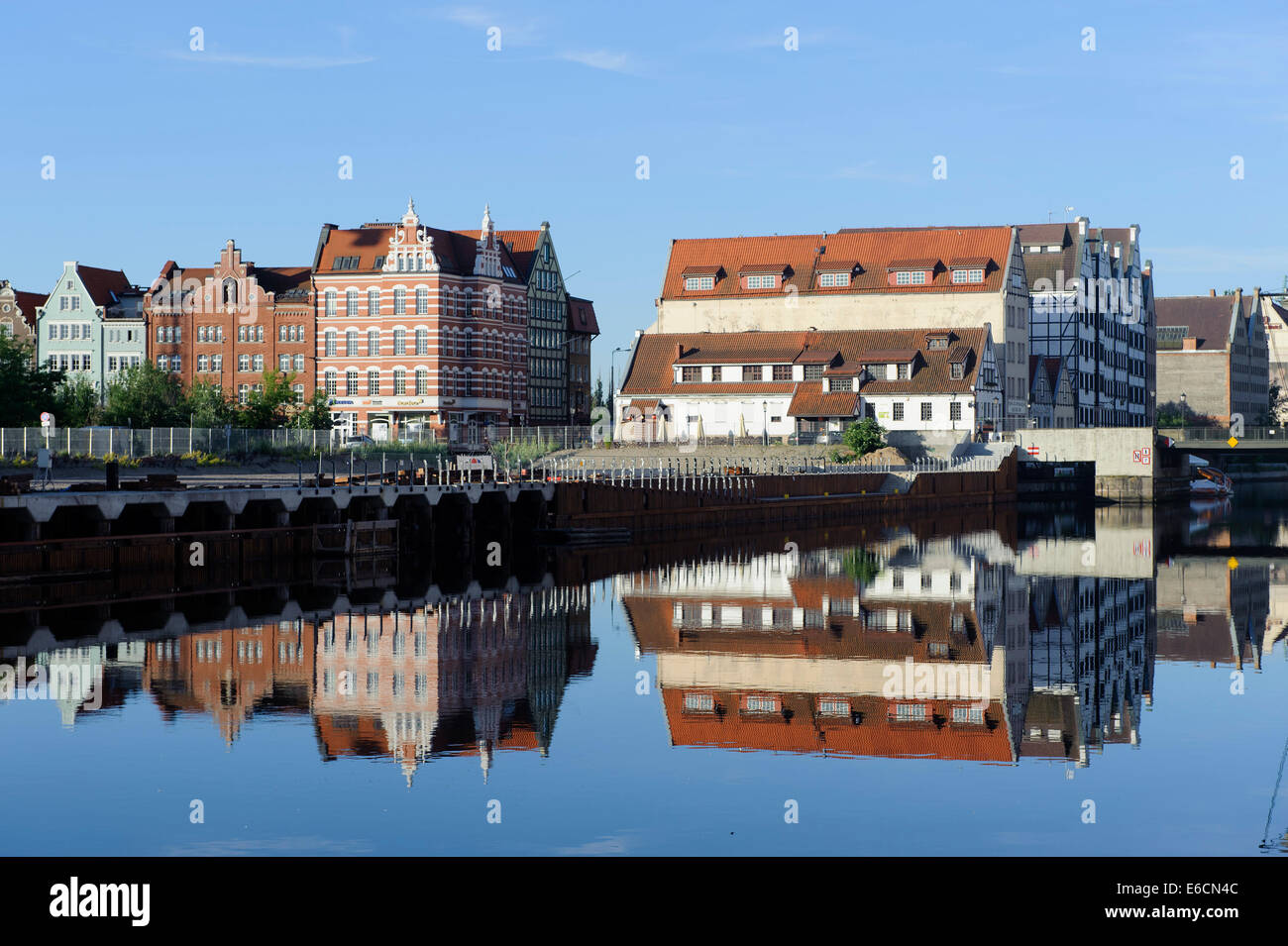 former warehouse on warehouses island  in Gdansk, Poland, Europe Stock Photo