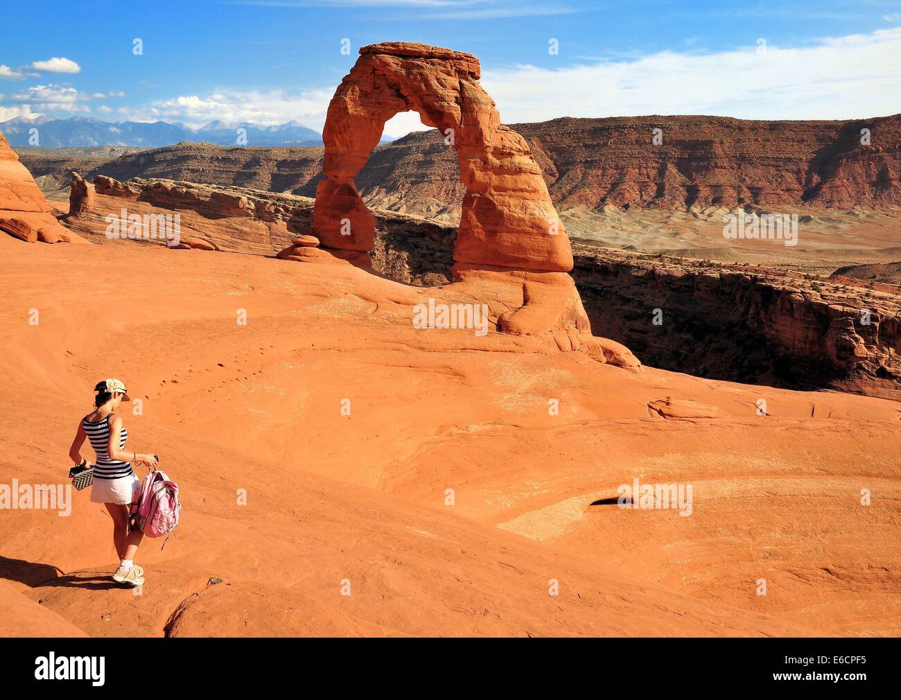 Women in arches Stock Photo
