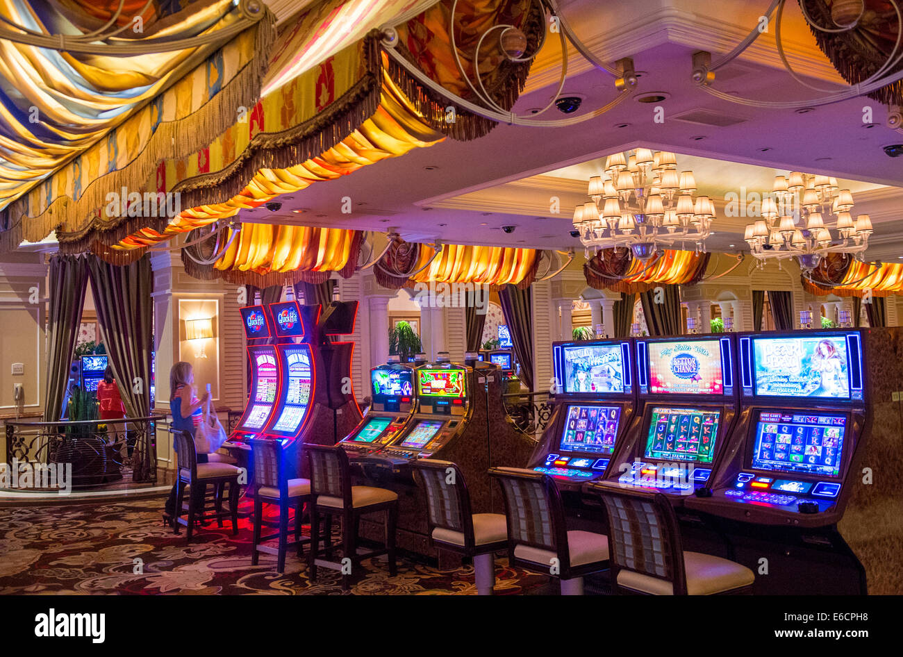 The interior of Bellagio hotel and casino in Las Vegas Stock Photo - Alamy