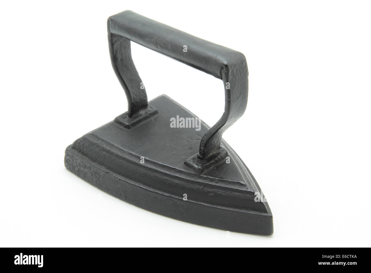 old coal iron isolated on white background Stock Photo Alamy