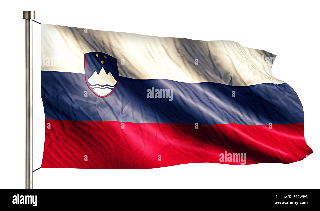 Slovenia National Flag Isolated 3D White Background Stock Photo - Alamy