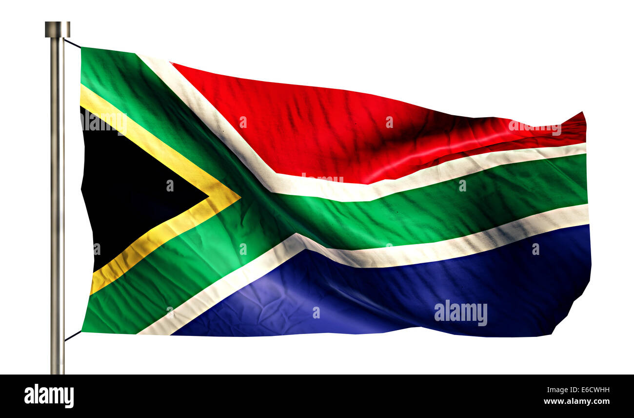 South africa flag pole hi-res stock photography and images - Alamy