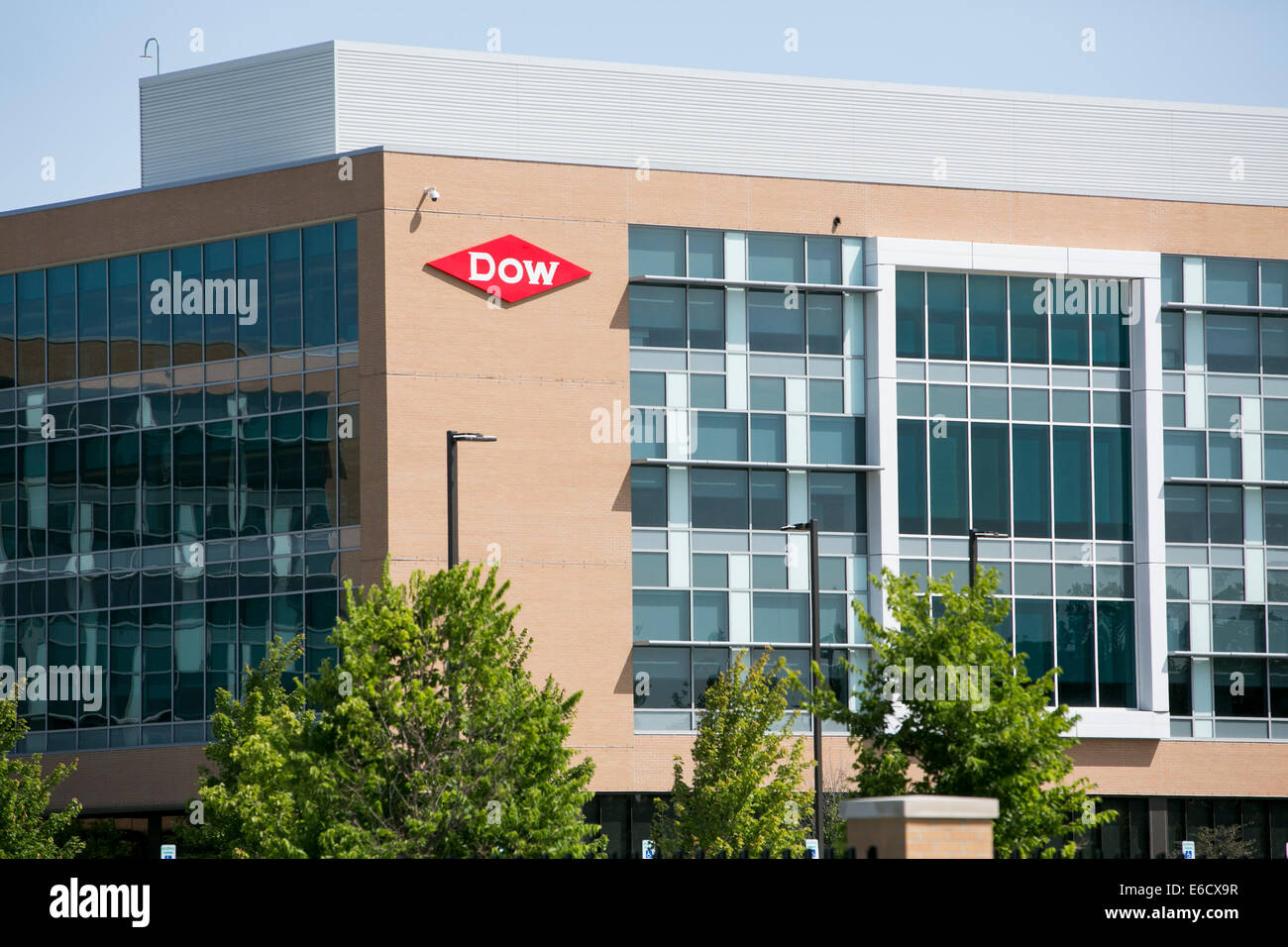 The headquarters of the Dow Chemical Company in Midland, Michigan. Stock Photo