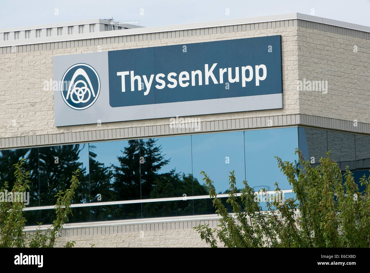 A facility occupied by auto parts maker ThyssenKrupp AG in Auburn Hills, Michigan. Stock Photo