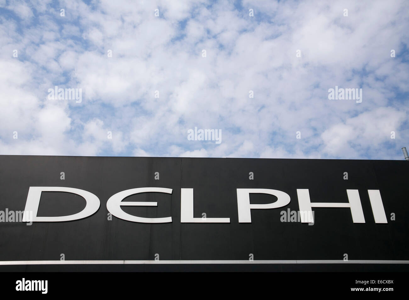 A facility occupied by auto parts maker Delphi Automotive in Troy, Michigan. Stock Photo