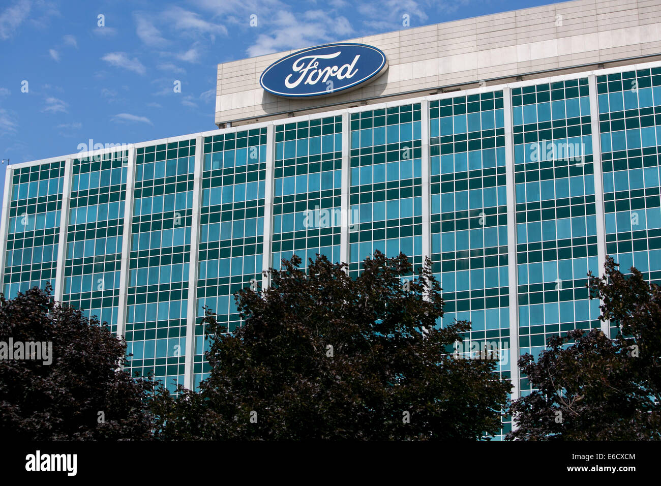 The headquarters of The Ford Motor Company in Dearborn, Michigan Stock