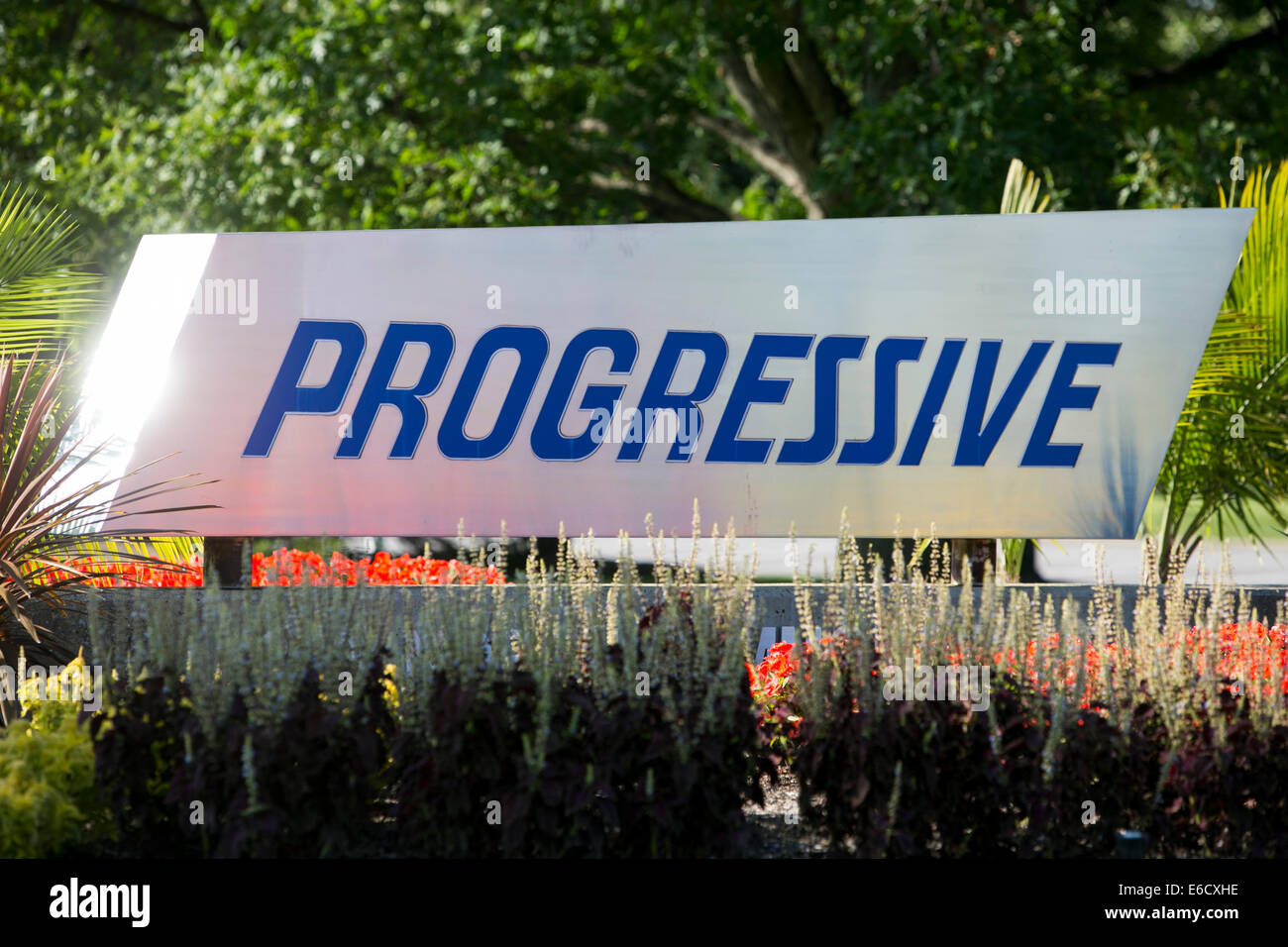 A facility occupied by the Progressive Corporation in Mayfield, Ohio. Stock Photo