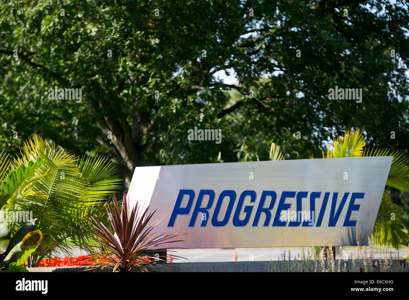 A facility occupied by the Progressive Corporation in Mayfield, Ohio. Stock Photo