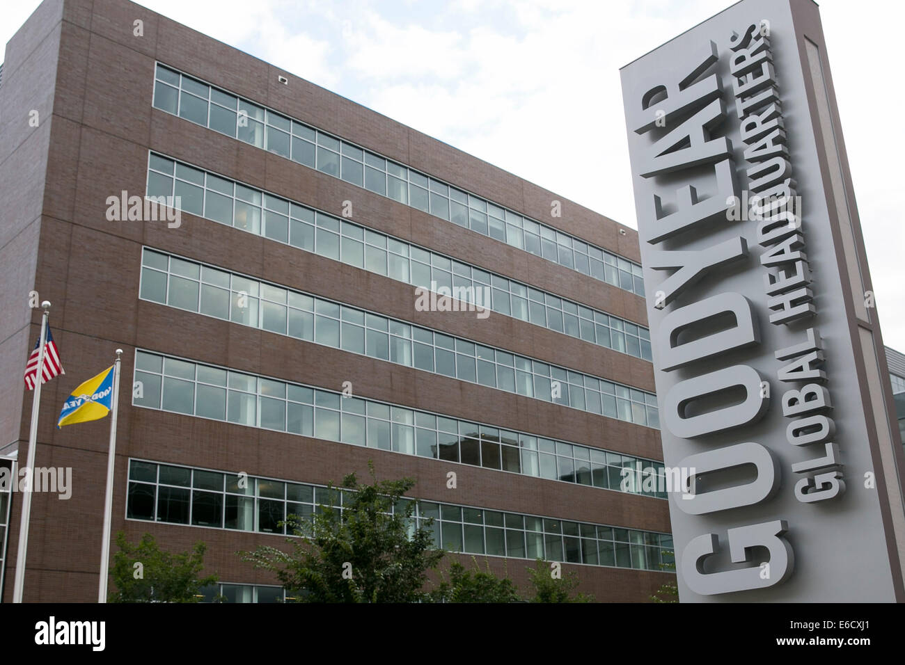 The headquarters of The Goodyear Tire & Rubber Company in Akron, Ohio. Stock Photo