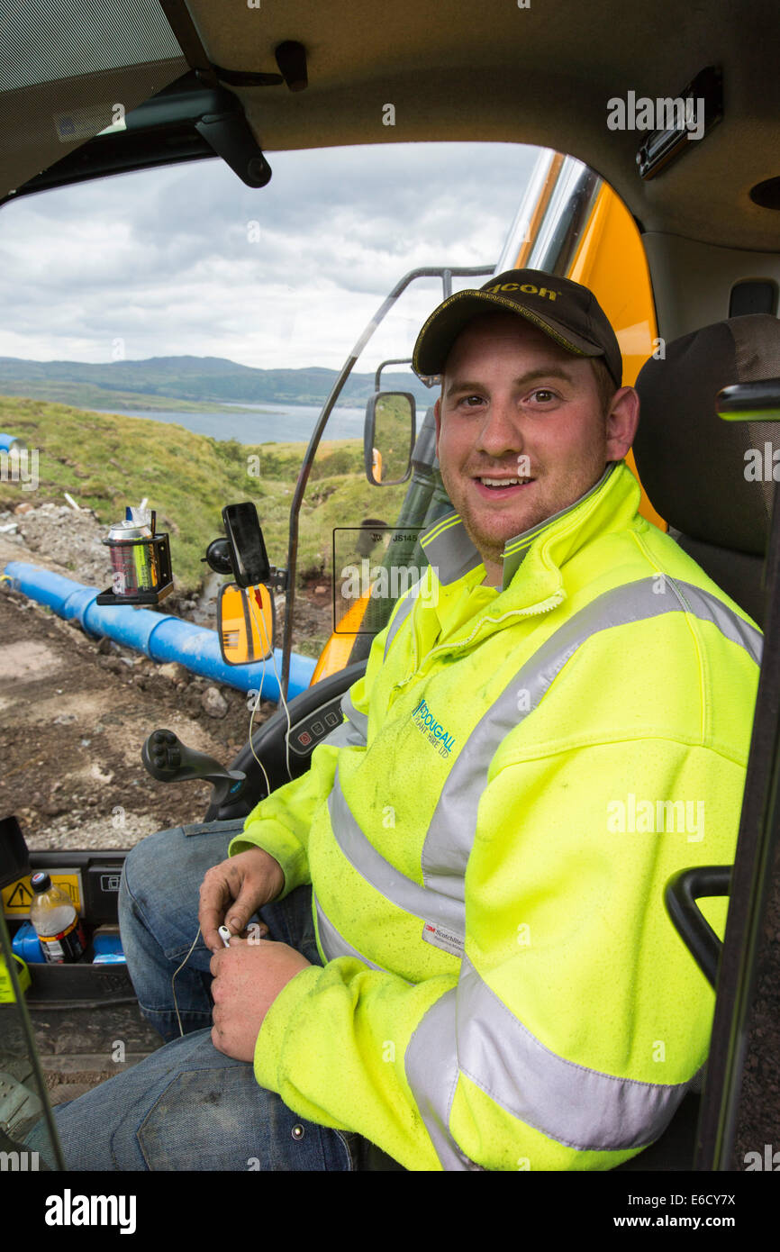 A 700 Kw hydro power plant being constructed on the slopes of Ben more