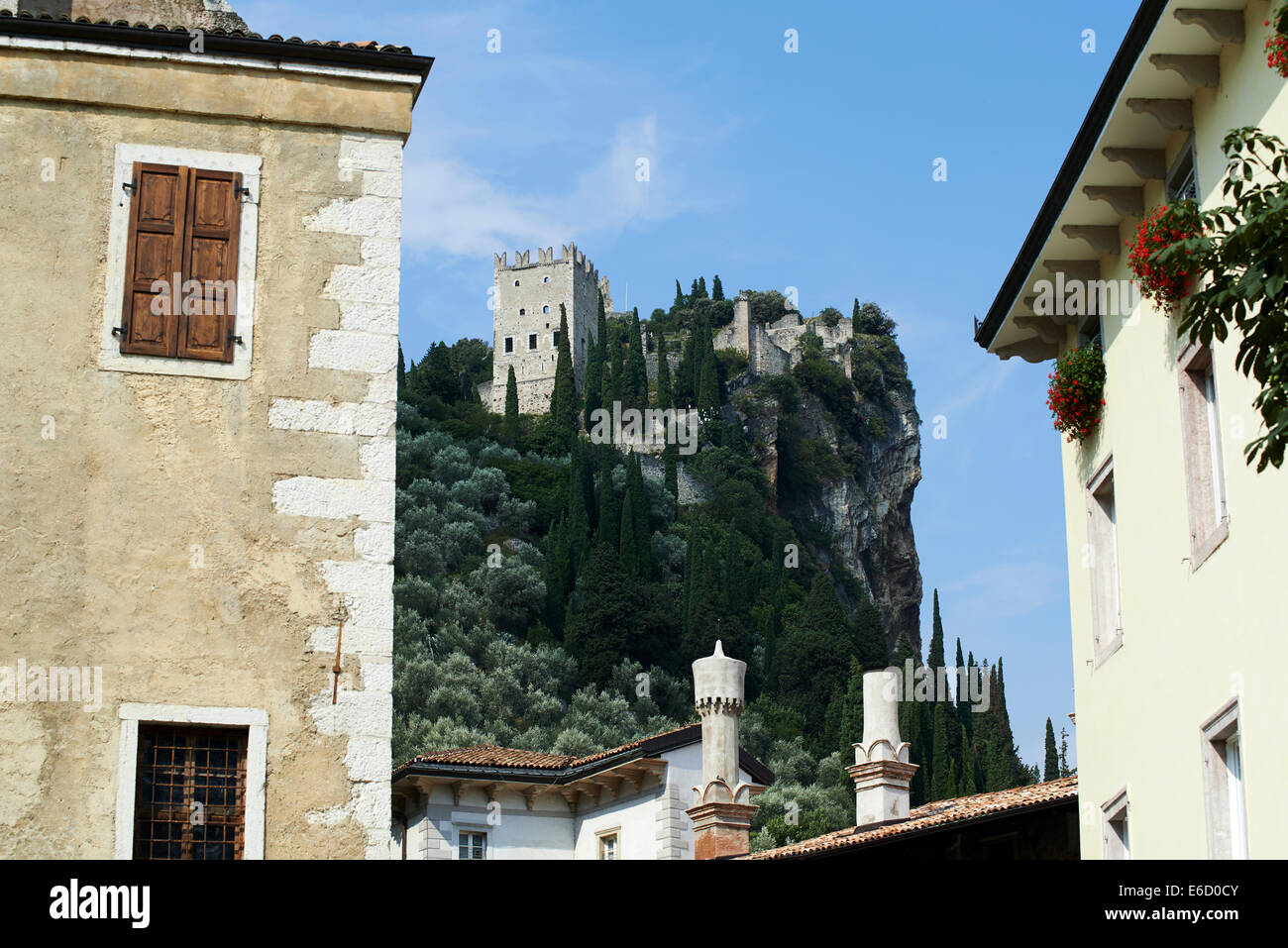 Castle and city of Arco, Lake Garda, Lago di Garda, Trentino, Italy