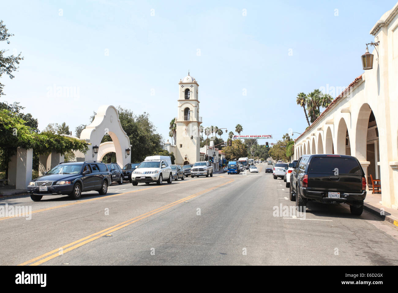 Ojai, California, USA the Arcade on Ojai Ave. Stock Photo