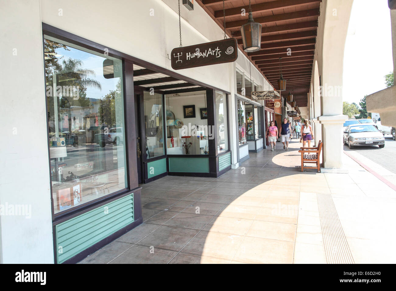 Ojai, California, USA the Arcade on Ojai Ave. Stock Photo