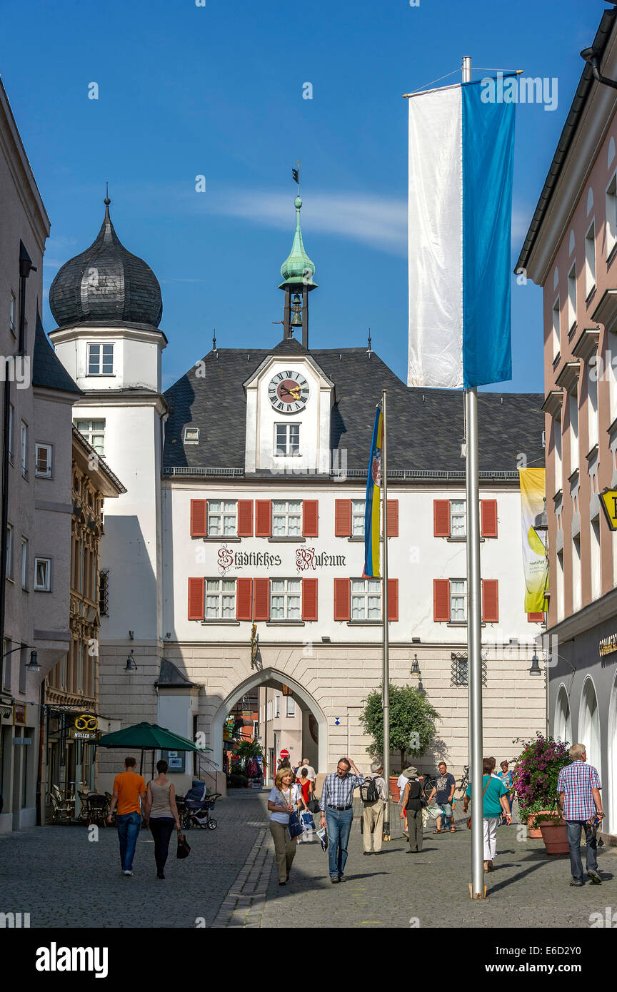 Municipal Museum in Mittertor, Rosenheim, Upper Bavaria, Bavaria, Germany Stock Photo