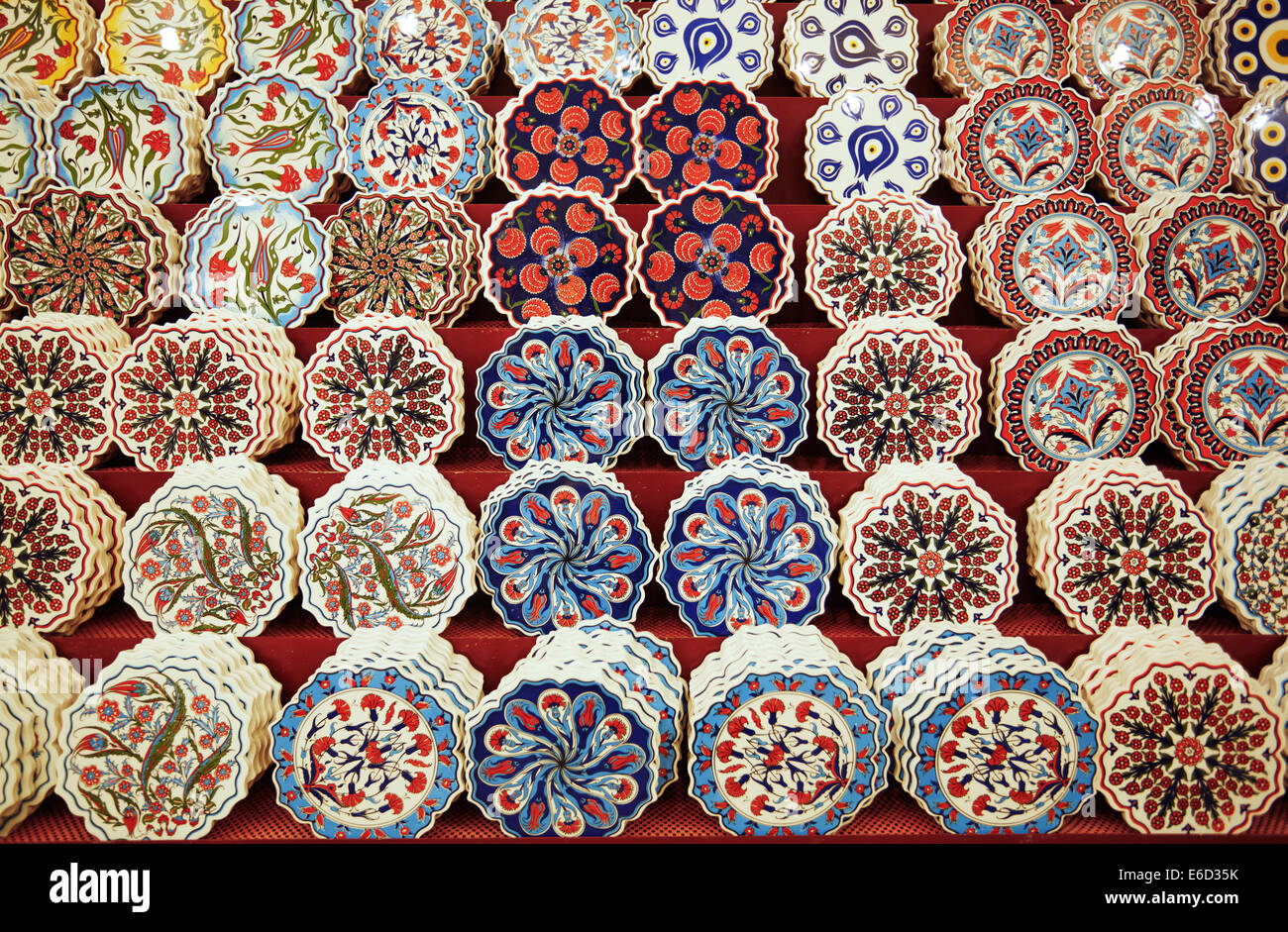 Ceramic art at pottery shop. Turkey Stock Photo