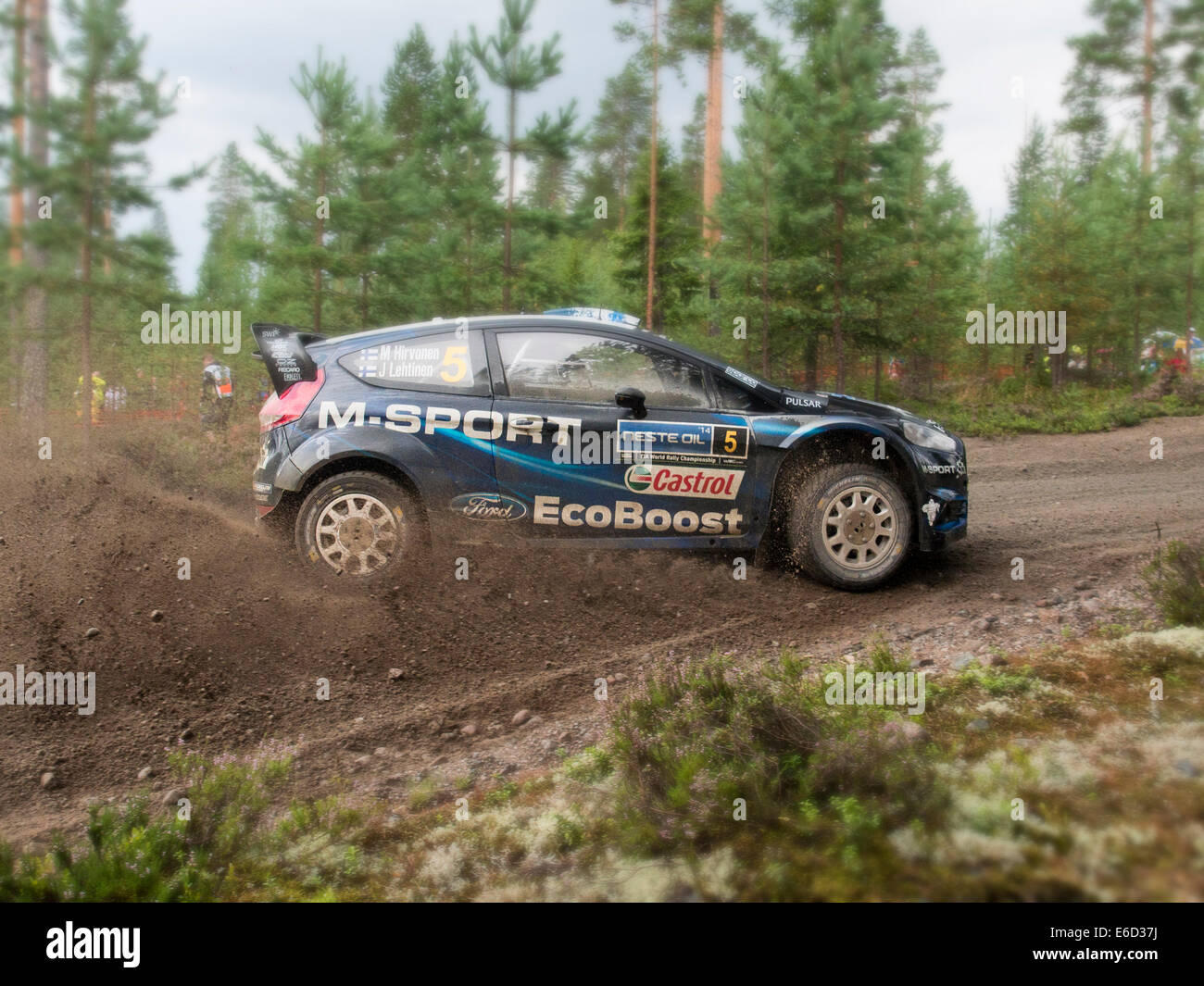 FIA World Rally Championship: Neste Oil Rally Finland 2014 Stock Photo -  Alamy